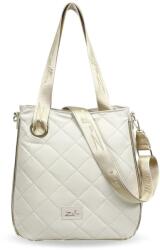 ZELLIA Női Válltáska 23068 Beige Matt - Steppelt - Arany K (ZLK-23068-30758427)