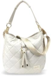 ZELLIA Női Válltáska 22117 Beige Matt - Steppelt - (ZLK-22117-56863598)