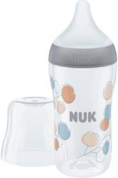 Nuk Perfect Match hőmérséklet szabályozóval 260 ml - szürke (4008600436003) (4008600436003)