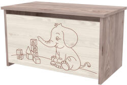 TIMBA játéktároló láda Viki krém-fűz - vital24