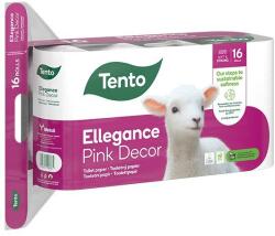 Tento Toalettpapír TENTO Ellegance pink dekor 16 tekercses 3 rétegű (229386/233359) - tonerpiac