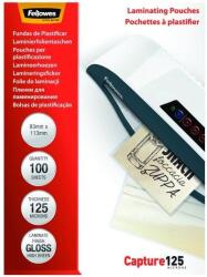 Fellowes Lamináló fólia FELLOWES 83x113 mm 125 mikron fényes 100/csom (5307101) - tonerpiac