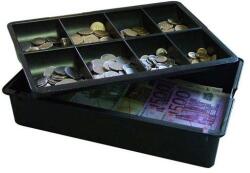 Strauss Metal Kassza 8 rekeszes fekete (SM010101) - tonerpiac