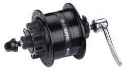 Shimano Nexus DH-3D32 dinamós első kerékagy (agydinamó), 36H, gyorszáras, tárcsafékes (6 csavaros), 6V, 3W, túlfeszültség védelemmel, fekete