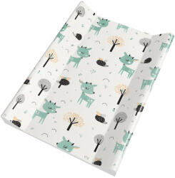  Puha vállas pelenkázó lap 50x70cm -Menta Őz