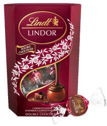 Lindt Lindor Dupla Csokoládé (Tej és Étcsokoládé) Lágyan Olvadó Töltelékkel 200g