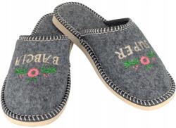 Baffiks Filc papucs Házi Topánka Ajándék Nagymama Napjára 42 (D21-SBP-Filcowe)