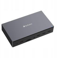 Verbatim Dokkoló állomás Verbatim Usb-c Pro CDS-17 3xHDMI 2xDP RJ-45 5xUSB 2xUSB-C S (0023942321729)
