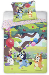 Brandmac Bluey Garden Party gyerek, ovis ágyneműhuzat 100×135cm, 40×60 cm BRM022881 (BRM022881)