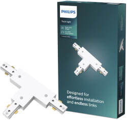 Philips T-csatlakozó egyfázisú LED világítósínekhez, fehér, Philip EasyLink (8721103040473)