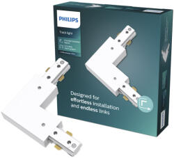 Philips EasyLink L-típusú balkezes derékszögű csatlakozó egyfázisú LED-es világítósínekhez (8721103040435)
