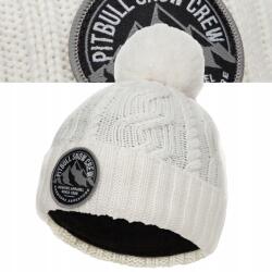 Pitbull téli sapka beanie fehér, univerzális méret (6190090001)
