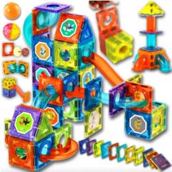 XPart Mágneses építőkockák gyerekeknek 3d oktatási golyópálya 68el (KLOCKI MAGNETYCZNE DLA DZIECKA 3D EDUKACYJNE)