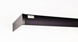  2 soros előlapos fekete színű alumínium sín tartozékokkal - 360 cm