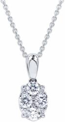 White & Black Aurelia ovális gyémánt medál - 0, 5 karát (AU14188)