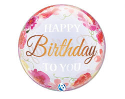 Takara Szülinapi Bubbles lufi 22" 56cm Happy Birthday (LUFI910125)