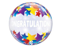 Takara Szülinapi Bubbles lufi 22" 56cm Congratulations (LUFI266593)