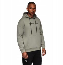 Ombre Férfi kenguru pulóver hímzéssel és kapucnival khaki V3 OM-SSNZ-0241 M-es méret (169594)