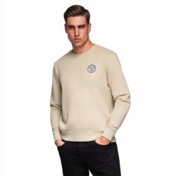 Ombre Kigombolhatatlan férfi melegítőfelső felvarróval bézs V3 B1713 XL-es méret (182303)