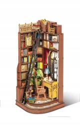 Robotime 3D Puzzle, Diy Házikó, Csendes könyvtársarok, 196 darabos (6946785124286)