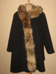  Női kabát poncsó köpeny természetes nyest szőrme