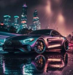 NORIMPEX - Puzzle Tablou Diamant: Mercedes Benz 30x40cm - 1 - 39 piese