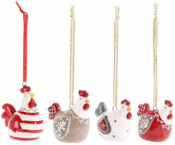 Decorer Set 4 figurine Gaini Paste ceramica multicolora 5, 5 x 4 x 6 H (A71.48.13)