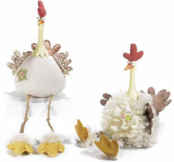 Decorer Set 2 figurine Pui textil multicolor 15, 5x18, 5x46H (A56.28.56)