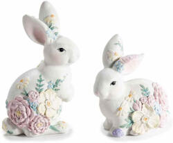 Decorer Set 2 figurine Iepurasi Paste polirasina multicolora 7, 5 x 5, 5 x 12, 5 H (A55.40.40)