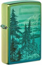 Zippo Brichetă Zippo Mountain Design High Polish Teal 49461 49461 Bricheta