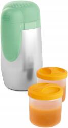 Chicco Thermo bögre Chicco 0, 25 l ezüst termosz élelmiszer tárolókkal (8059147053990)