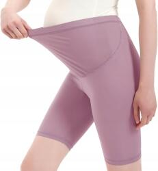  Kismama leggings rövid női rövidnadrág Lila L Harssidanzar (B0C8SLXVXV)