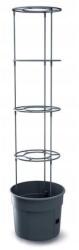 Prosperplast Ghiveci decorativ pentru rosii, rotund, antracit, 39.2x31.5x153 cm, Tomato Grower (IPOM400-S433)