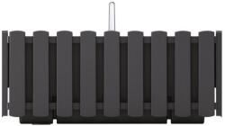 Prosperplast Jardiniera decorativa, suport metalic, sistem irigare, antracit, 38x18x16.2 cm, Boardee Fencycase W (DDEF400W-S433)