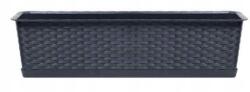 Prosperplast Jardiniera decorativa, antracit, 68.5x17.3x15 cm, Ratolla Case P (ISR700P-S433)
