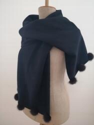  Nyérc szőrme sál ágytakaró poncsó pomponok