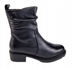 VINCEZA Bőr bakancs Estetic 66714 fekete bőr méret36 (66714)