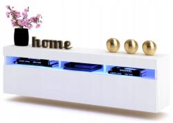 Krak Meble Függő szekrény Rtv komód Play fehér matt 160 (11200160101)