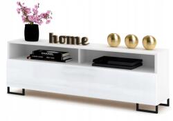 Krak Meble Rtv szekrény Komód Play Open 120 Fehér fényes lábak (111120120110)