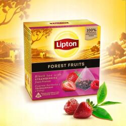 Lipton fekete forest fruit erdei gyümölcs tea piramis 20db (5063270110881)
