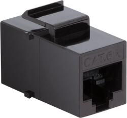 LogiLink CUPLA RJ-45 LOGILINK pt. cablu UTP, Cat6a, 2 x RJ-45 (T), neecranat, montare prin clipsare, keystone, latime 14.7mm, NK4014 (NK4014)