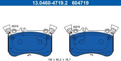 ATE set placute frana, frana disc ATE 13.0460-4719.2 (13.0460-4719.2)