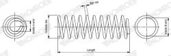 MONROE Arc spiral MONROE SPRINGS SP5087 (SP5087)
