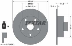 TEXTAR Disc frana TEXTAR 92072100 (92072100) - fixbox