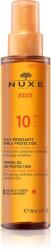 NUXE Sun Tanning Sun Oil napolaj arcra és testre SPF 10 150 ml