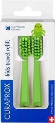 CURAPROX Kids Travel szett, zöld csere, 2 darab