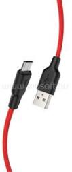 hoco. X21 Szilikon töltőkábel Micro USB 1m, piros (HC711878) (HC711878)