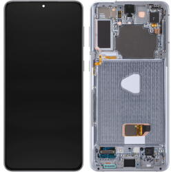 Samsung Piese si componente Display cu Touchscreen Samsung Galaxy S21+ 5G G996, cu Rama, Argintiu (Phantom Silver), Service Pack GH82-27268C (GH82-27272C) - vexio