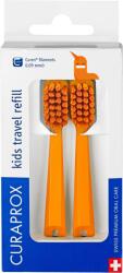 CURAPROX Kids Travel szett, narancssárga csere, 2 darab