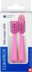 CURAPROX Kids Travel szett rózsaszín csere, 2 darab